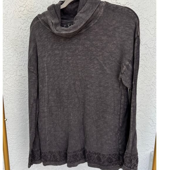 NWT Anthropology by Caite Bohemian Dark Gray Pullover - Size Small - Picture 1 of 9